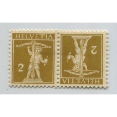 SUIZA 1909 PAREJA TETE-BECHE NUEVO CON GOMA